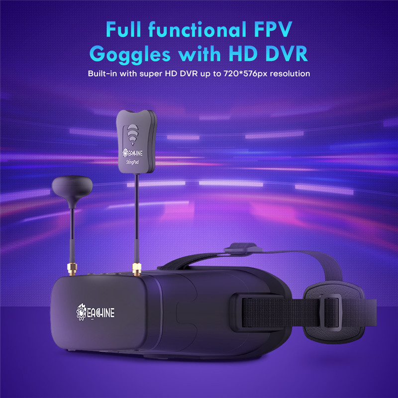 Eachine EV800DM Varifocal 5.8G - Skyzone Sky04O Pro Fpv Goggles ulasan dan harga