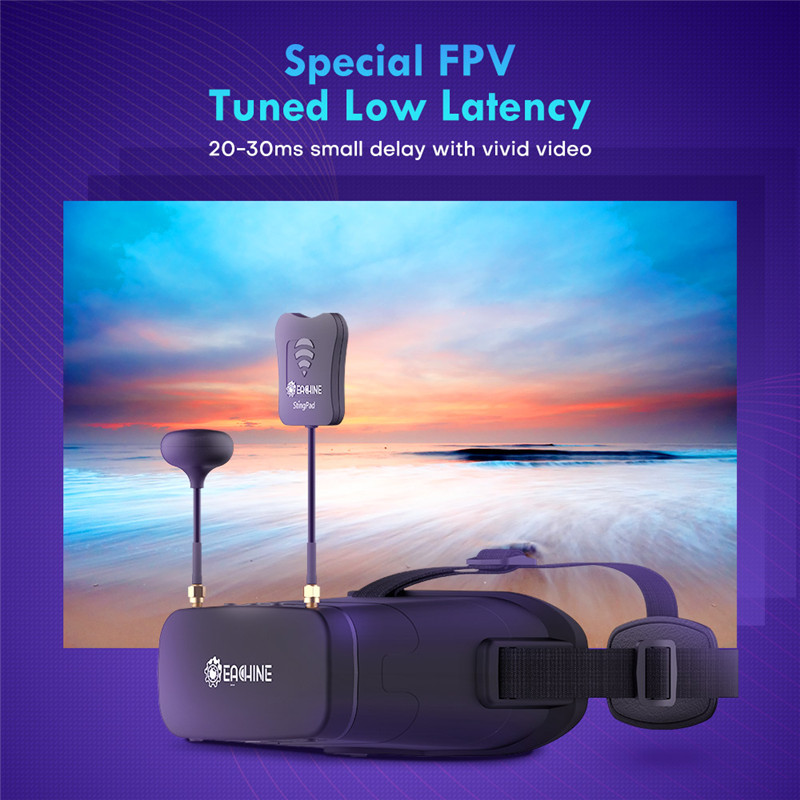 Eachine EV800DM Varifocal 5.8G - Skyzone Sky04O Pro Fpv Goggles ulasan dan harga
